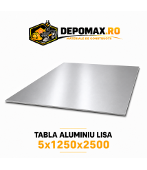 Tabla aluminiu lisa 5mm, 1250x2500mm (1050A)